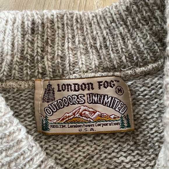 Vintage wool shawl collar sweater - Picture 6 of 6